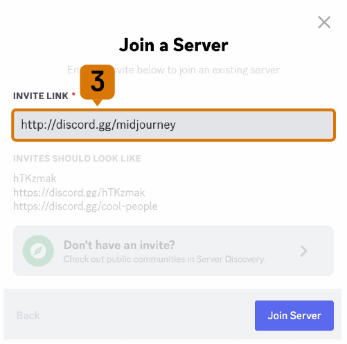 Midjourney Server on Discord